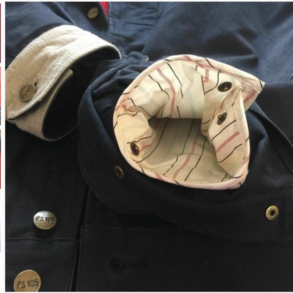 Paul Smith Black Cotton Bomber Jacket Fully Lined Removable Wool Lining Men - Picture 4 of 6